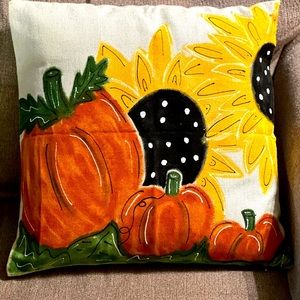 Hand painted pillow cover
